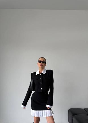 Костюм твид юбка жакет