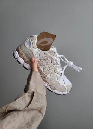 Кроссовки asics gel-nyc beige