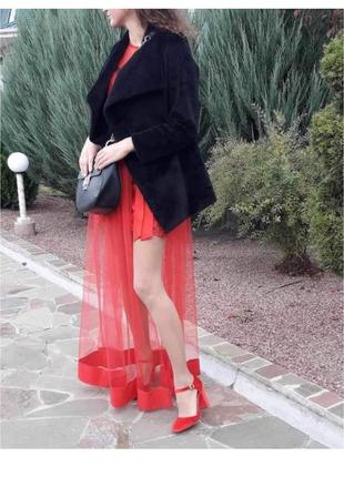 Вечірня сукня плаття з довгою спідницею максі в квіти  2в1