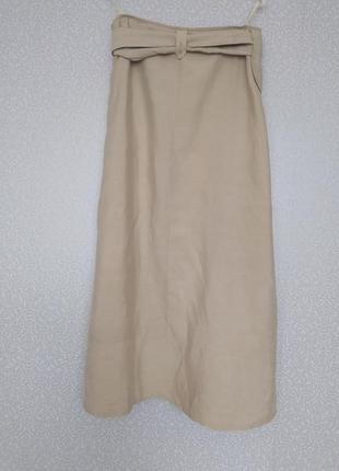 Verse, вискоза- лен, юбка в стиле rundholz4 фото