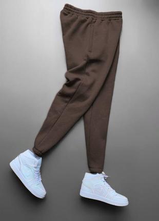 Теплі штани чоловічі  на флісі графітові