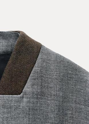 Блейзер/жакет оверсайз из 100%-й шерсти zara s, m8 фото