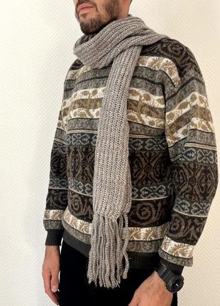 Шарф вовна вінтажний made in italy