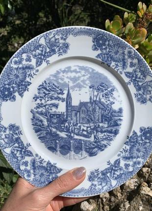 Вінтажна порцелянова тарілка бренда fpb batalha португалія