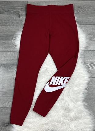 Женские оригинальные спортивные котоновые лосины nike