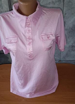 Поло футболка блузка шелк clarina