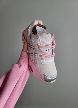 Кросівки asics gel-nyc pink silver