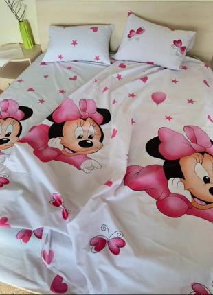 Дитячий комплект постільної білизни міні маус