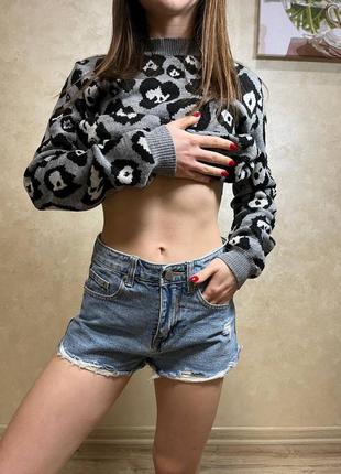 Джинсовые синие шорты размера s