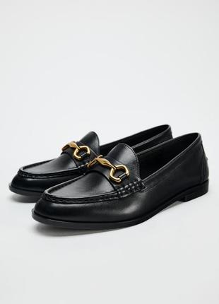 Шкіряні лофери zara оригинал