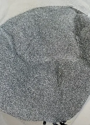 Блискітки для декора та тіла глітер 50 г срібло