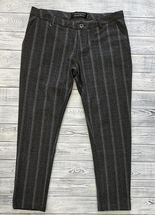 Штани amnesia женские серые теплые полосатые
