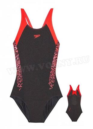 Спортивний суцільний купальник у басейн або на пляж speedo оригінал батал