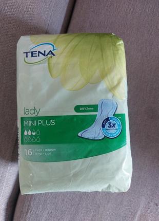 Прокладки урологические tena lady slim mini plus, 16 штук