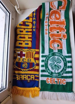 Шарф болельщика. футбол. barcelona celtic 2004