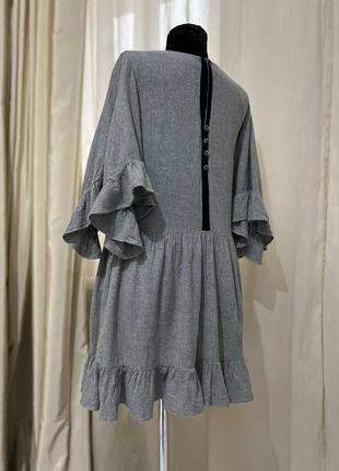 Фантастическое платье zara, 🔥🤍вискоза/шерсть, размер с/м