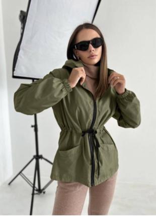 Весняна куртка вітрівка парка великого розміру emery rose