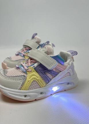 Кросівки з лед підсвіткою для дівчинки