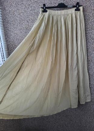 Шелковая юбка юбка длинная на лето