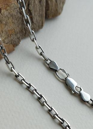 Срібний ланцюжок якірне плетіння 55 см