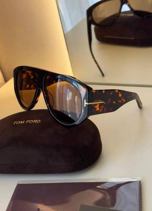 Брендовые женские премиальные очки с коричневыми линзами