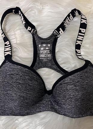 Бюстгальтер топ с пушап pink xs victoria’s secret