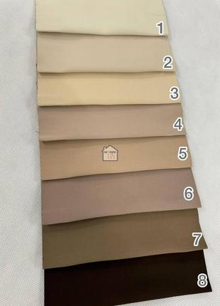 Тканина для штор блекаут flat матова однотонна, колір бірюзовий №15, шторна тканина на відріз