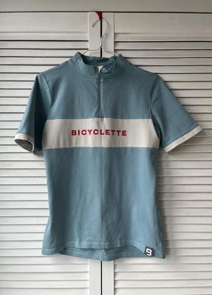 Мужская хлопковая велосипедная футболка bicyclette