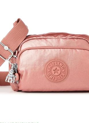 Сумка на пояс плечевая  kipling multiple metallic rose /11531/