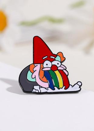 Гравити фолз значок волшебный гном gravity falls disney брошка фолс радуга дисней мультфильм лгбт стив lgbt шмебьюлок