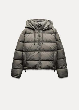 Куртка стеганая короткая zara р xl