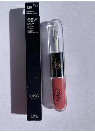 Стійка помада kiko double touch 120