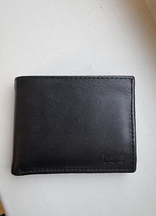 Кошелек levis,кожаный,черного цвета, 233689;4.59