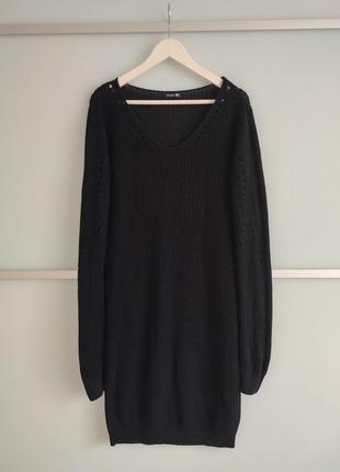 Трикотажна сукня, плаття, подовжений джемпер!{можливий обмін} 2