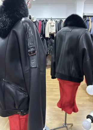 Дублянка з хутром песця