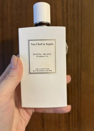 Люкс парфуми van cleef & puffer collection extraordinaire santal blanc залишок 37,5мл.
