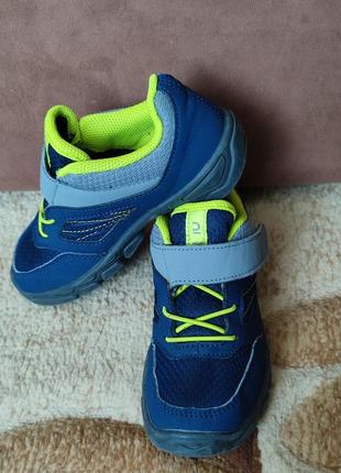 Кроссовки quechua shoes kid boy mh 100 navy grey