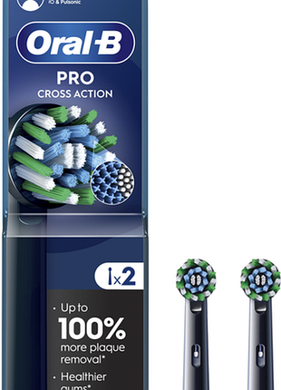 Насадки для електричної зубної щітки oral-b eb50rx pro cross action чорний (2 шт)