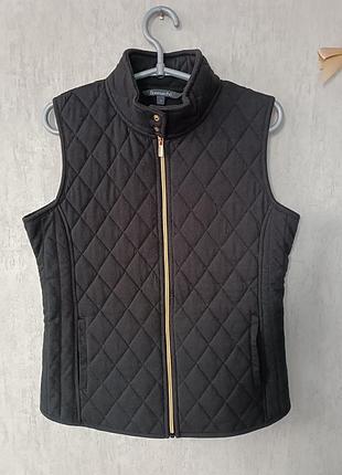 Трикотажная стеганая жилетка р 12