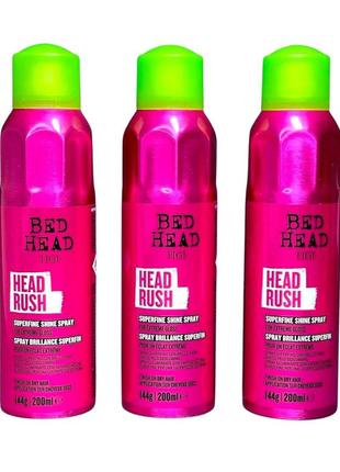 ‼️спрей блиск для волосся ‼️tigi bed head headrush 200ml