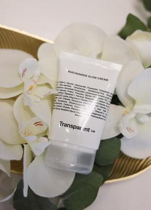 Освітлюючий крем transparent-lab niacinamide glow cream