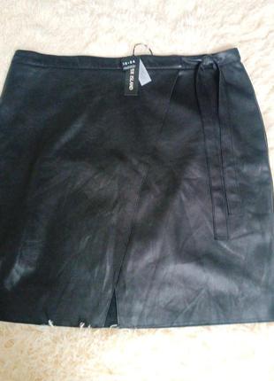Кожаная юбка батал river island