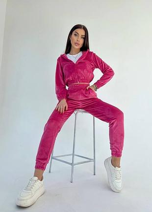 Жіночий велюровий спортивний костюм