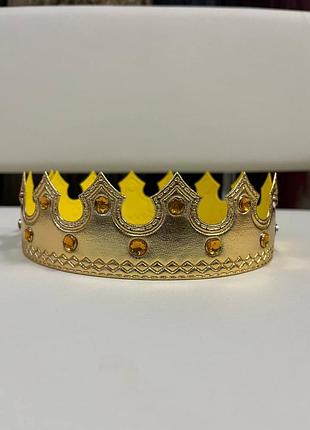 Корона золотая, мягкая с камнями