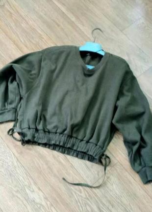 Укороченный свитшот zara