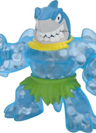 Goo jit zu стретч-антистресс сквиш 41089 dino hero dino power chomp attack thrash the shark