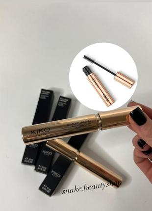 Тушь для ресниц kiko milano 24h long lasting & panoramic kiko milano тушь для объема