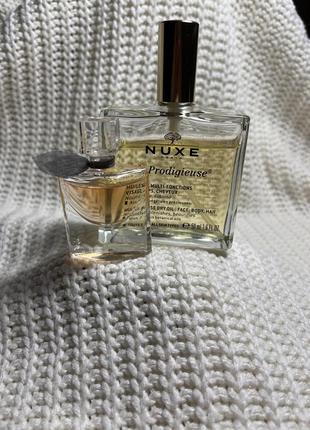 Lancôme la vie est belle, олійка nuxe