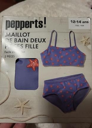 Дитячі купальники pepperts роздільні 8-14 років