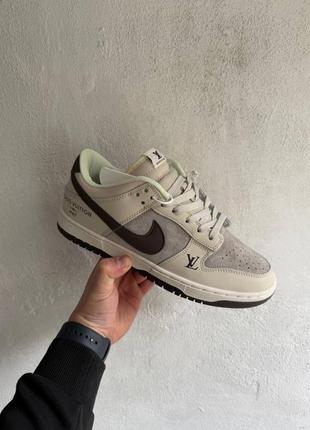 Кросівки nike sb dunk low x louis vuitton grey